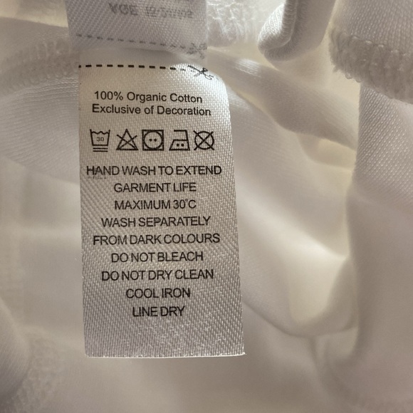 NWOT Organic Cotton One Piece with Snap closure - Picture 6 of 6